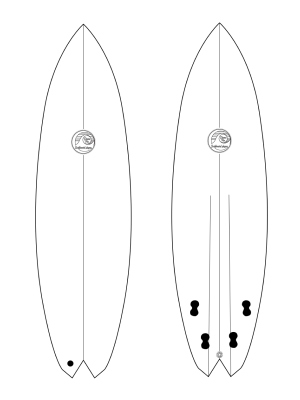 Surfboard Quad Fenix Model