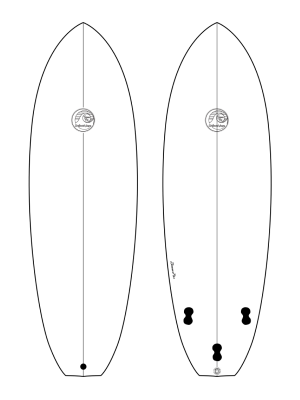 Surfboard Trifin Fun Model