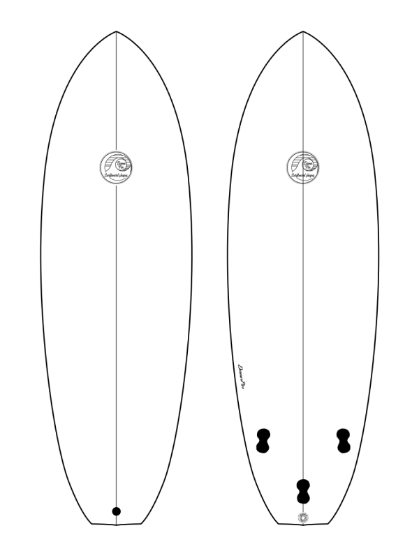 Surfboard Trifin Fun Model