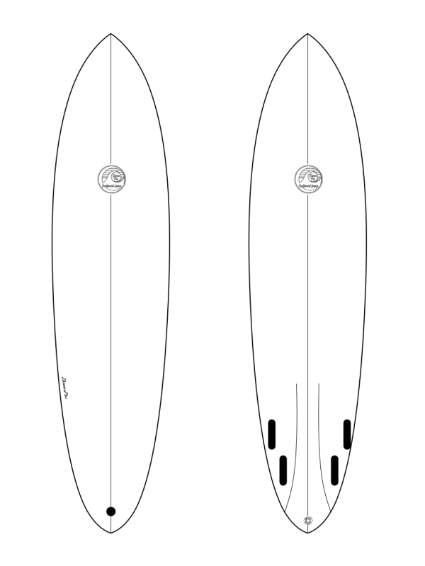 Surfboard Midlength Funbox Model