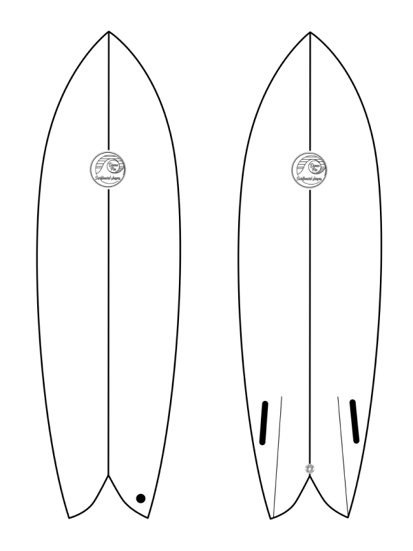 Surfboard Twifin LoveTwin Model