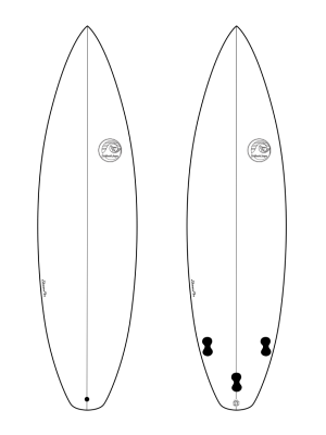 Surfboard Trifin Pinball Model
