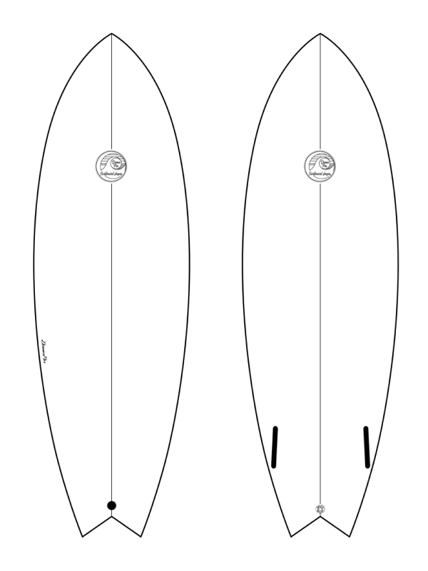 Surfboard Twifin Redvelvet Model