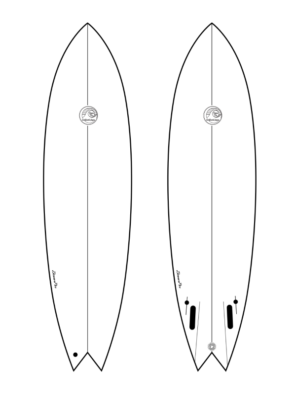 Surfboard Midlength Twinzer Model